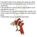 PREMIUM HVLP Gravity Fed Spray Gun / Airbrush - 2mm Nozzle Paint Undercoat Loops