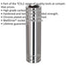 11mm Chrome Plated Deep Drive Socket - 3/8" Square Drive High Grade Carbon Steel Loops