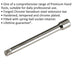 150mm Forged Steel Extension Bar - 3/8" Sq Drive - Spring-Ball Socket Retainer Loops
