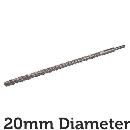 PRO 20mm x 460mm SDS Plus Masonry Drill Bit Tungsten Carbide Cutting Head Tip Loops