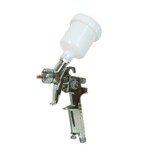 100ml Gravity Feed Spray Gun 1mm Nozzle Paint Sprayer Quick Connect Loops