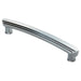 2x Ridge Deisgn Curved Cabinet Pull Handle 160mm Fixing Centres Polished Chrome Loops
