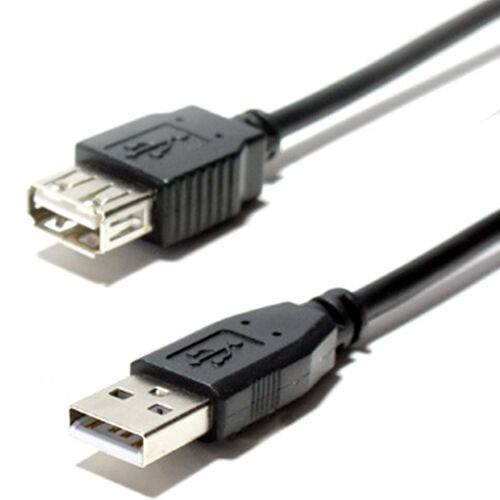 2m USB A Male To Female Extension Laptop PC Cable Lead 2.0 iPhone Plug Adapter Loops