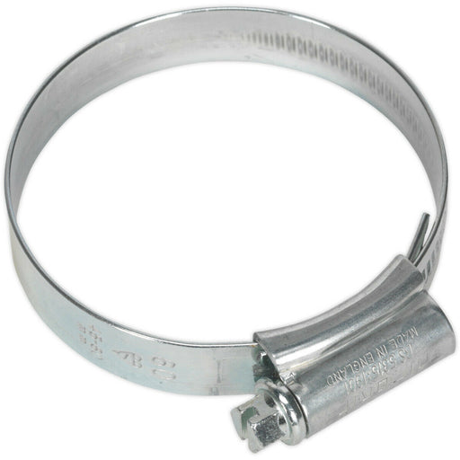 20 PACK Zinc Plated Hose Clip - 45 to 60mm Diameter - External Pressed Threads Loops