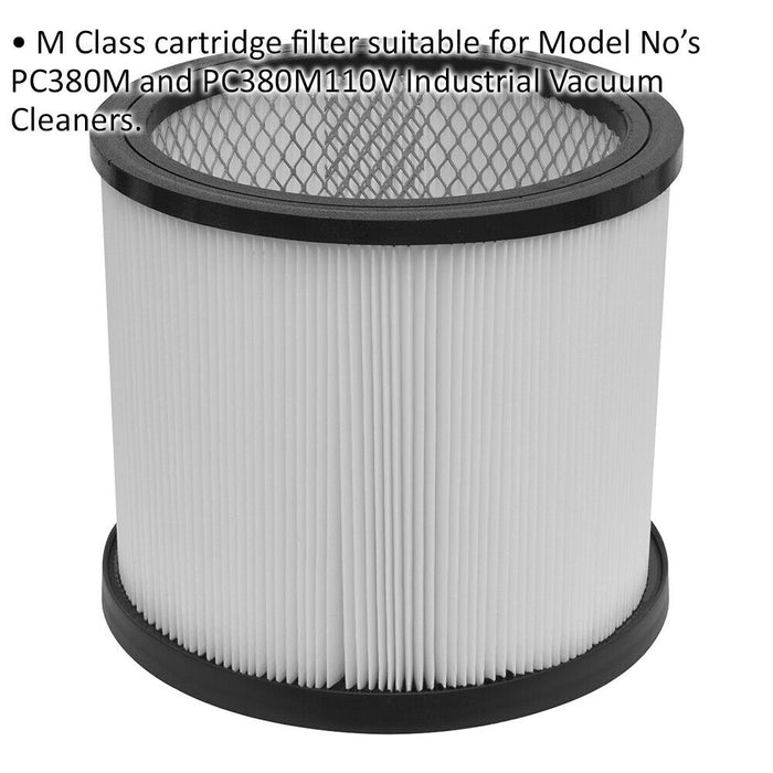 M Class Cartridge Filter For ys06032 & ys06033 Industrial Vacuum Cleaners Loops