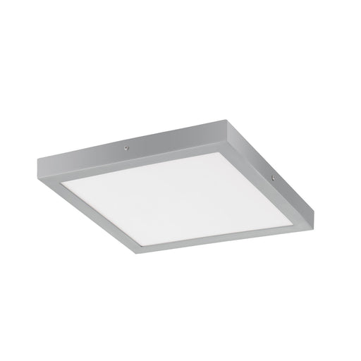 Wall / Ceiling Light Silver 400mm Square Surface Mounted 25W LED 3000K Loops