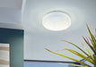 Wall Flush Ceiling Light White Shade White Plastic With Crystal Effect LED 11.5W Loops