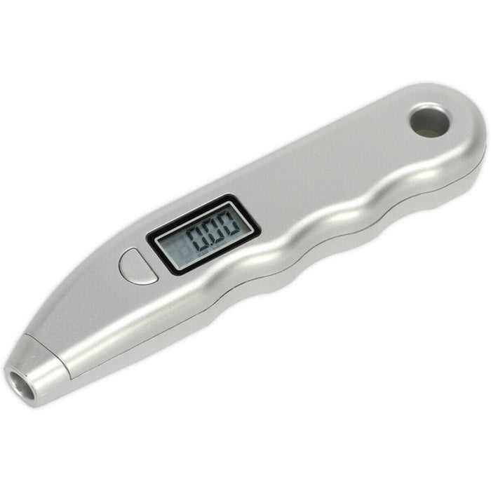 100psi Digital Tyre Pressure Gauge Reader - LCD Display Portable Pocket Battery Loops