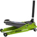 Low Entry Trolley Jack - 2250kg - Twin Piston - 495mm Max Height - Green Loops