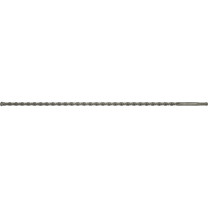 12 x 600mm SDS Plus Drill Bit - Fully Hardened & Ground - Smooth Drilling Loops