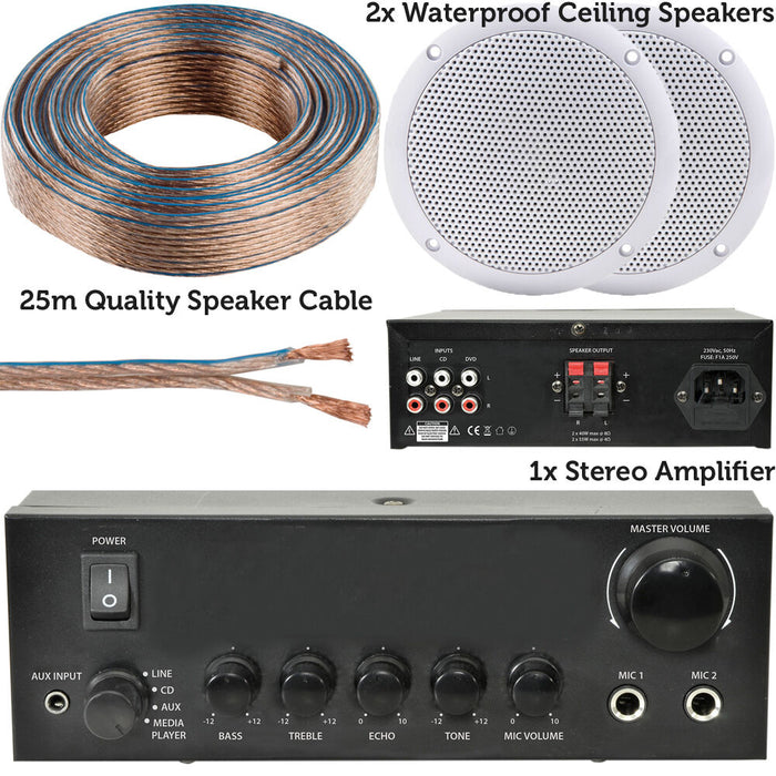 110w Stereo Amplifier System Kit 2x