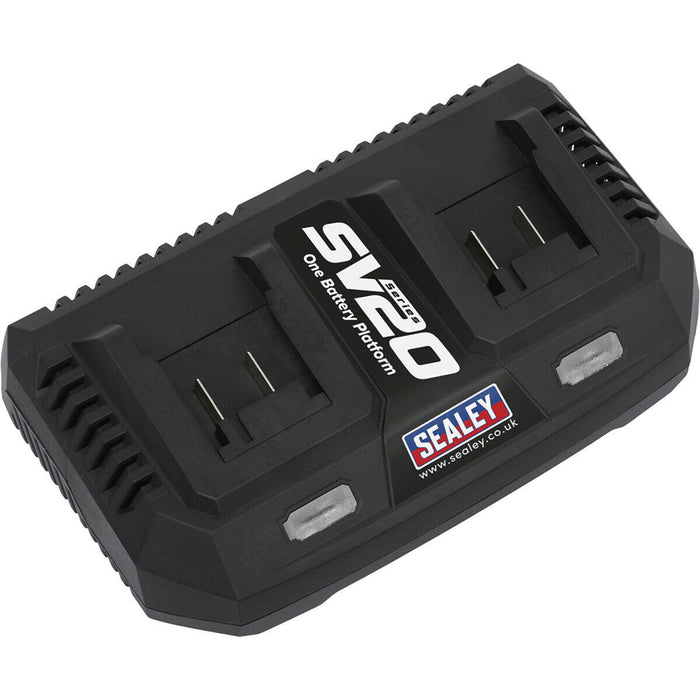 20V Dual Battery Charger for SV20 Series Lithium-ion Batteries - 230V Supply Loops