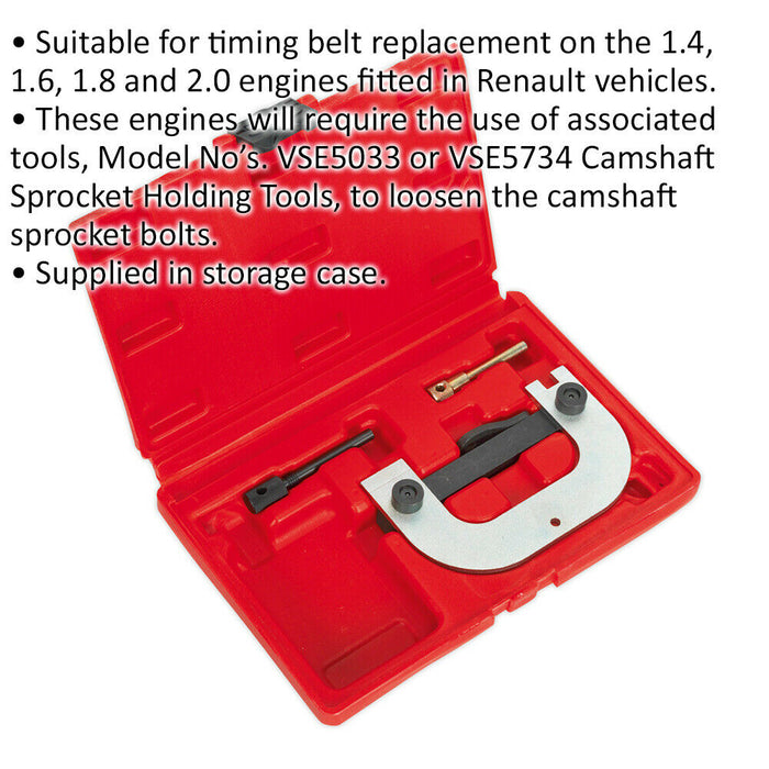 Petrol Engine Timing Tool Kit - BELT DRIVE - For Renault Nissan & GM Vehicles Loops