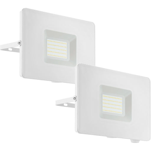 2 PACK IP65 Outdoor Wall Flood Light White Adjustable 50W LED Porch Lamp Loops