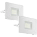 2 PACK IP65 Outdoor Wall Flood Light White Adjustable 50W LED Porch Lamp Loops