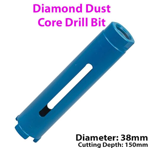 38mm x 150mm Diamond Core Drill Bit Hole Cutter For Brick Wall / Concrete Block Loops