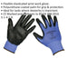 120 PAIRS Lightweight Precision Grip Gloves - Large - Elasticated Wrist Loops