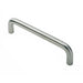 2x Round D Bar Pull Handle 469 x 19mm 450mm Fixing Centres Satin Steel Loops