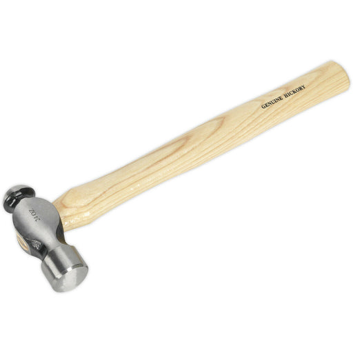1.5lb Ball Pein Pin Hammer - Hickory Wooden Shaft - Drop Forged Steel Head Loops