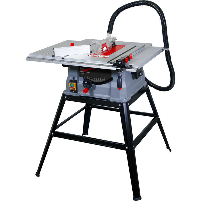 Aluminium Table Saw - 40 Tooth TCT Blade - 1500W Motor - Sturdy Metal Stand Loops