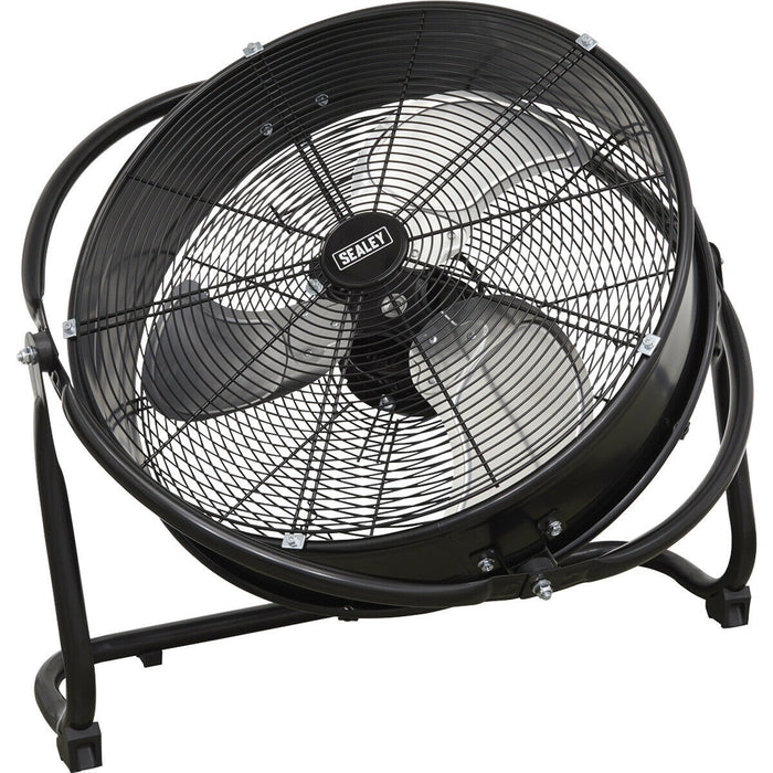 20" Industrial High Velocity Orbital Drum Fan - 3 Speed  - 360 Degree Tilt Loops