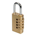 4 Digit Combination Padlock Number Code Security Suitcase Lock Gym Work Locker Loops