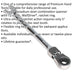 8mm Flexible Ratchet Combination Spanner - Flexible Ring Head - Chrome Vanadium Loops