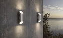 IP44 Outdoor Wall Light Stainless Steel & White 3.7W Built in LED Lamp Loops