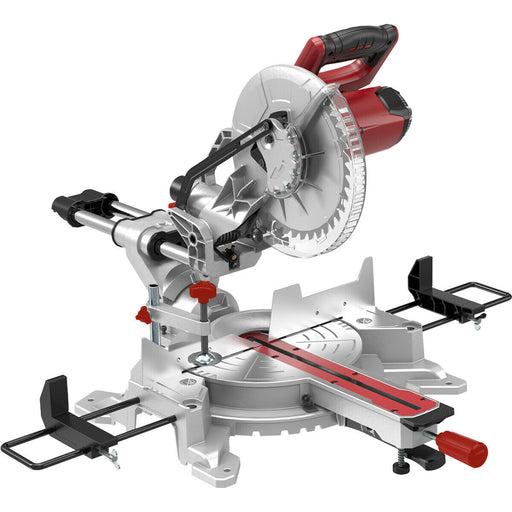 Sliding Compound Mitre Saw with 255mm 40 Tooth TCT Blade - 2000W Motor Loops