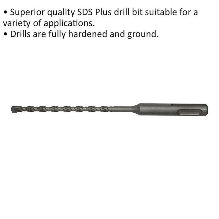 5 x 160mm SDS Plus Drill Bit - Fully Hardened & Ground - Smooth Drilling Loops