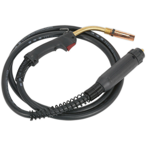 MB36 MIG Torch with Euro Connector - 3m Heat Proof Cable - Contoured Grip Loops