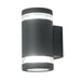 Outdoor IP44 Twin Wall Light Graphite LED GX53 9W Loops