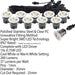 IP67 Decking Plinth Light Kit 10x 35mm Colour Changing White Lamps Outdoor Rated Loops