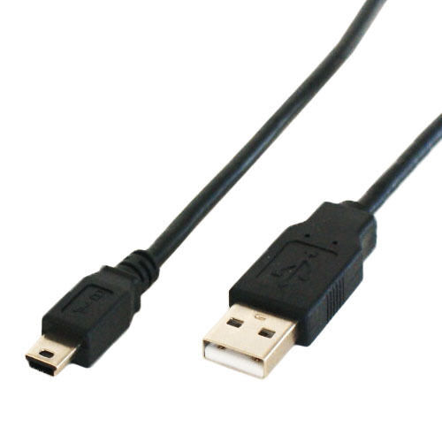 1.8m USB A 2.0 Male To 5 Pin Mini B Cable Lead Digital Camera / PS3 Controller Loops