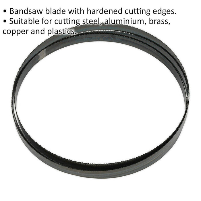 1638 x 13 x 0.63mm Bi-Metal Bandsaw Blade - 14 TPI Hardened Cutting Edges Metal Loops