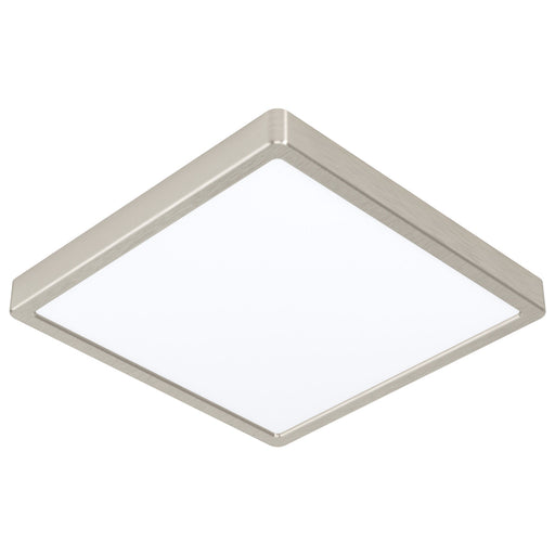 Wall / Ceiling Light Satin Nickel 285mm Square Surface Mounted 20W LED 3000K Loops