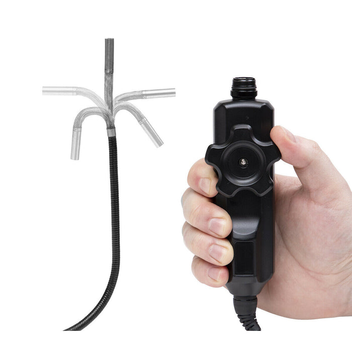 Articulated Video Borescope - 6mm Camera - TFT Colour Display - 800mm Probe Loops