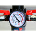 Heavy Duty Air Supply Filter & Regulator - 76cfm Max Airflow - Aluminium Alloy Loops