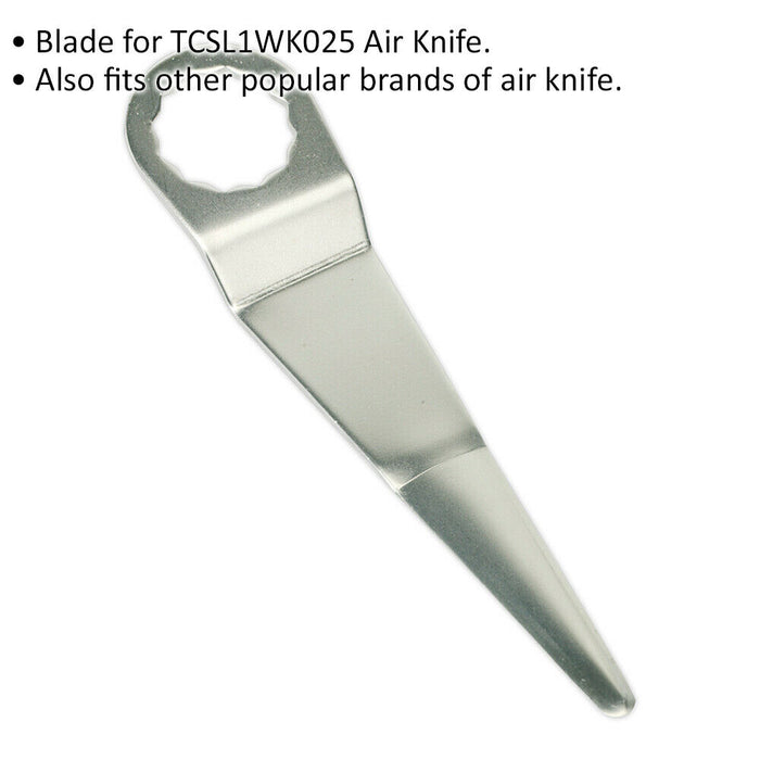 90mm Straight Offset Air Knife Blade - Suits ys11694 Air Knife - Bonding Knife Loops