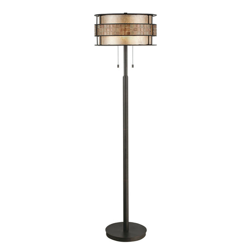 2 Bulb Free Standing Floor Lamp Renaissance Copper LED E27 60W Bulb Loops