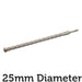 25mm x 460mm SDS Plus Crosshead Masonry Drill Bit Tungsten 4 Point Cutting Head Loops