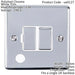 13A DP Switched Fuse Spur & Flex Outlet CHROME & White Mains Isolation Loops