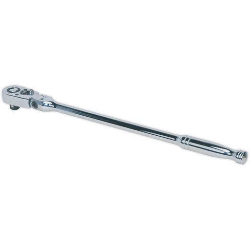 Extra Long 48-Tooth Flexi-Head Ratchet Wrench - 1/2 Inch Sq Drive - Flip Reverse Loops