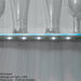 450mm Clip On LED Shelf Kit WARM WHITE 4mm Glass Illuminated Kitchen Unit Light Loops