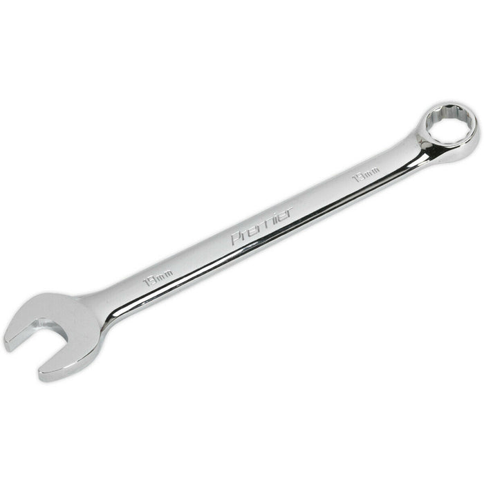 19mm Steel Combination Spanner - Long Slim Design Combo Wrench - Chrome Vanadium Loops