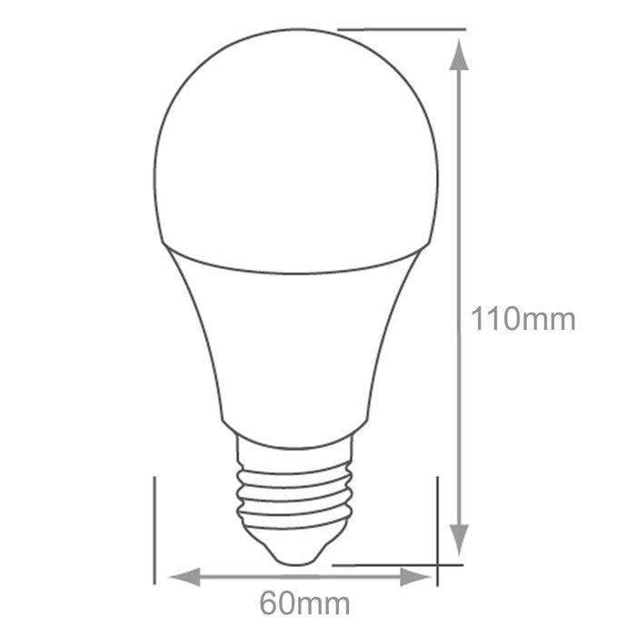 WiFi Light Switch & Bulb 2x 10W E27 Warm White Lamp & Single Wireless Wall Plate Loops