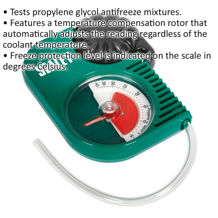 Twin Rotor Propylene Glycol Antifreeze Tester - Temperature Compensation Rotor Loops