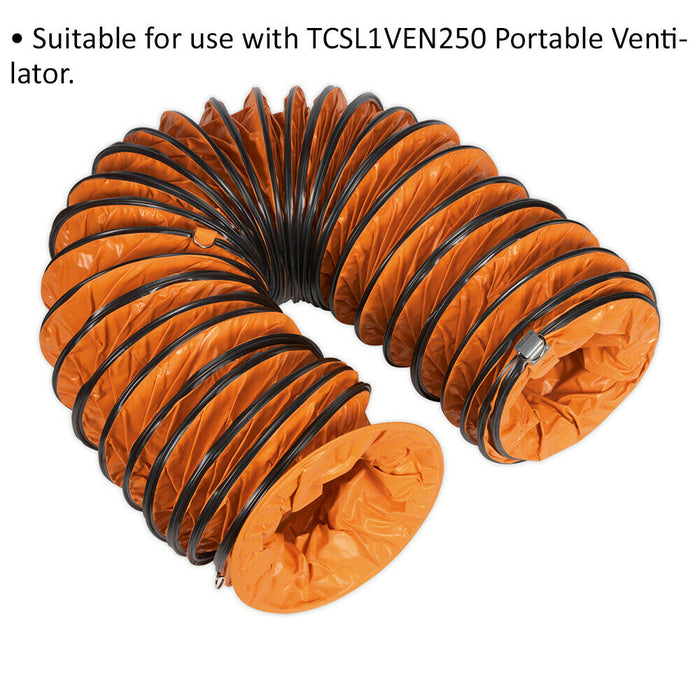 250mm Flexible Ducting for ys10575 Portable Ventilator - 5 Metre Length Loops