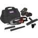 20V Cordless Handheld Vacuum Cleaner Kit - 2 Batteries & Charger - Canvas Bag Loops