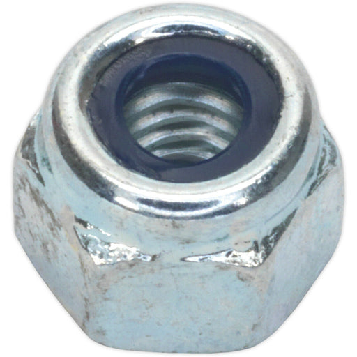 100 PACK - Zinc Plated Nylon Locknut Bolt - 0.8mm Pitch - M5 - DIN 982 - Metric Loops